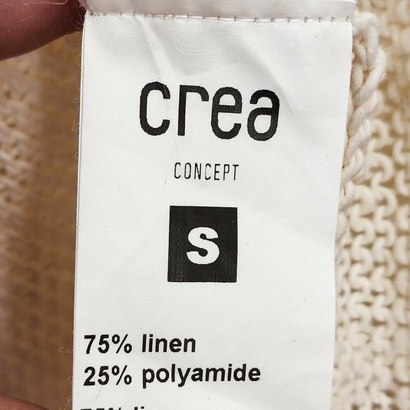 Crea Concepts Women's Cutout Neckline Knitted Open Cardigan Sweater- S - Picture 8 of 8